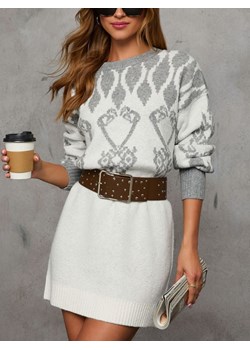 LA Angels Sukienka dzianinowa w kolorze białym ze sklepu Limango Polska w kategorii Sukienki - zdjęcie 188704599