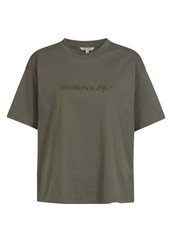 Herrlicher Koszulka "Stinella" w kolorze khaki ze sklepu Limango Polska w kategorii Bluzki damskie - zdjęcie 188707196