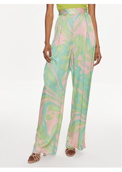 Pinko Spodnie materiałowe Penati 103123 A1NQ Zielony Wide Leg ze sklepu MODIVO w kategorii Spodnie damskie - zdjęcie 188708836