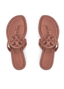 Tory Burch Japonki Miller Knotted Pave 152177 Różowy ze sklepu MODIVO w kategorii Klapki damskie - zdjęcie 188708838