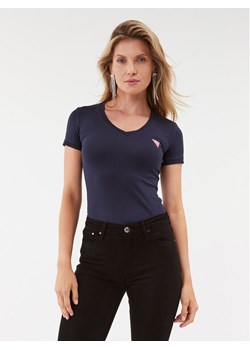 Guess T-Shirt W2YI45 J1314 Granatowy Slim Fit ze sklepu MODIVO w kategorii Bluzki damskie - zdjęcie 188708857