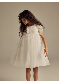 Reserved - Tiulowa sukienka - złamana biel ze sklepu Reserved w kategorii Sukienki dziewczęce - zdjęcie 188709716