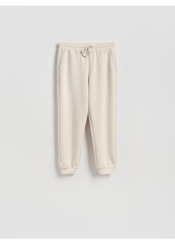 Reserved - Dresowe joggery - beżowy ze sklepu Reserved w kategorii Spodnie damskie - zdjęcie 188709887