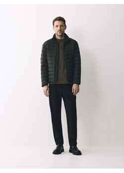 Reserved - Longsleeve z merceryzowanej bawełny - zielony ze sklepu Reserved w kategorii T-shirty męskie - zdjęcie 188710067