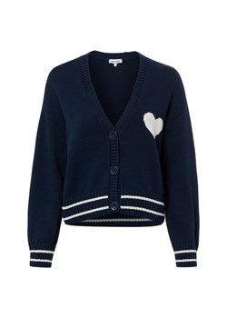 More & More Kardigan damski Kobiety Bawełna granatowy jednolity ze sklepu vangraaf w kategorii Swetry damskie - zdjęcie 188710697