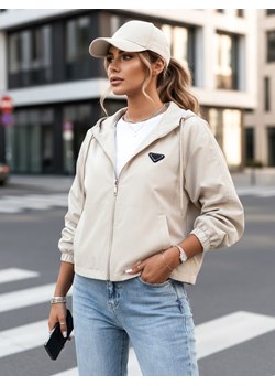 Kurtka damska oversize CATRAL jasnobeżowa Dstreet TY4191 ze sklepu DSTREET.PL w kategorii Kurtki damskie - zdjęcie 188710866