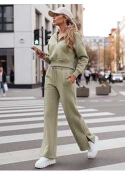 Komplet dresowy damski MARINO pistacjowy Dstreet AY0977 ze sklepu DSTREET.PL w kategorii Dresy damskie - zdjęcie 188710878