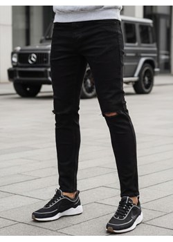 Spodnie męskie czarne Dstreet UX3852 ze sklepu DSTREET.PL w kategorii Spodnie męskie - zdjęcie 188710889