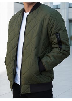 Kurtka męska pikowana bomber jacket zielona TX2216 ze sklepu DSTREET.PL w kategorii Kurtki męskie - zdjęcie 188710895