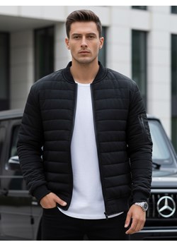 Kurtka męska pikowana bomber jacket czarna TX2213 ze sklepu DSTREET.PL w kategorii Kurtki męskie - zdjęcie 188710937