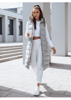 Kamizelka pikowana damska GANTINI srebrna Dstreet TY3744 ze sklepu DSTREET.PL w kategorii Kamizelki damskie - zdjęcie 188710948