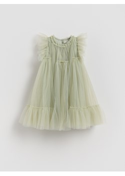 Reserved - Tiulowa sukienka - jasnozielony ze sklepu Reserved w kategorii Sukienki dziewczęce - zdjęcie 188711116