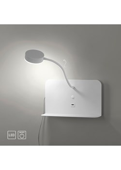JUST LIGHT. Lampa ścienna LED "Board" w kolorze białym - 50,5 x 50 cm ze sklepu Limango Polska w kategorii Oświetlenie - zdjęcie 188711919