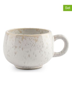 Salt and Pepper Filiżanki (4 szt.) "Curvy" w kolorze biało-beżowym - 80 ml ze sklepu Limango Polska w kategorii Naczynia - zdjęcie 188712219