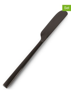 Salt and Pepper Noże (6 szt.) "Terno" w kolorze czarnym do masła - wys. 24,5 cm ze sklepu Limango Polska w kategorii Sztućce - zdjęcie 188712866