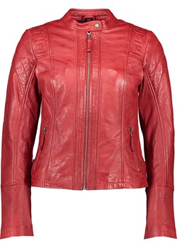7eleven Skórzana kurtka "Elly" w kolorze czerwonym ze sklepu Limango Polska w kategorii Kurtki damskie - zdjęcie 188713825