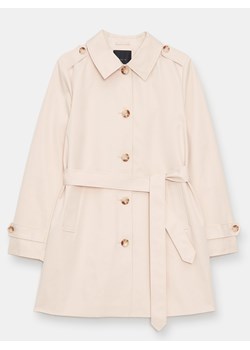 Mohito - Beżowy tencz z wiązaniem w talii - beżowy ze sklepu Mohito w kategorii Płaszcze damskie - zdjęcie 188714256
