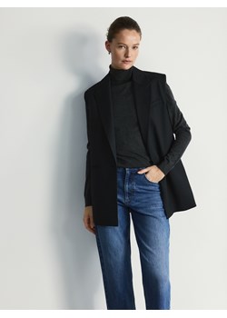 Reserved - Kamizelka z dodatkiem wiskozy - czarny ze sklepu Reserved w kategorii Kamizelki damskie - zdjęcie 188714685