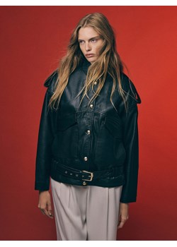 Reserved - Kurtka z owczej skóry - czarny ze sklepu Reserved w kategorii Kurtki damskie - zdjęcie 188714748