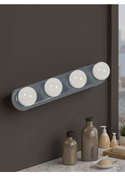 Sinsay - Listwa LED do makijażu 4-punktowa z przyssawkami - szary ze sklepu Sinsay w kategorii Oświetlenie led - zdjęcie 188715866
