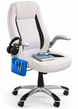 Biały biurowy fotel obrotowy P3-P54 ze sklepu Edinos.pl w kategorii Krzesła biurowe - zdjęcie 188715895