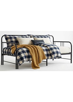 Czarne Metalowe Łóżko Rozkładane 90X200 Cm P7-L65 ze sklepu Edinos.pl w kategorii Łóżka i materace - zdjęcie 188715919