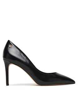 Szpilki Tommy Hilfiger Essential Pointed Pump FW0FW09362 Czarny ze sklepu eobuwie.pl w kategorii Czółenka - zdjęcie 188716589