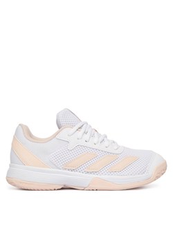 Buty do tenisa adidas Courtflash JR4449 Biały ze sklepu eobuwie.pl w kategorii Buty sportowe dziecięce - zdjęcie 188716659