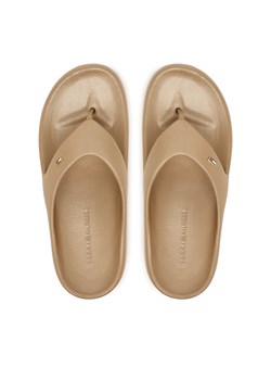 Japonki Tommy Hilfiger Pearlized FW0FW09201 Beżowy ze sklepu eobuwie.pl w kategorii Klapki damskie - zdjęcie 188716705