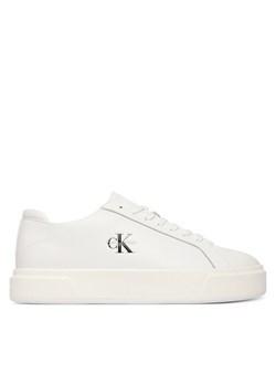 Calvin Klein Sneakersy Basket Cupsole Laceup Lth Ml YM0YM01460 Biały ze sklepu MODIVO w kategorii Buty sportowe męskie - zdjęcie 188717449