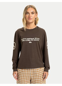 Quiksilver Bluzka Standard  EQWZT03200 Brązowy Regular Fit ze sklepu MODIVO w kategorii Bluzki damskie - zdjęcie 188717525