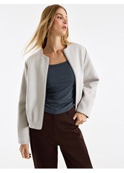 Mohito - Kurtka bomberka z wełną - beżowy ze sklepu Mohito w kategorii Kurtki damskie - zdjęcie 188718746