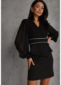 Czarna Ołówkowa Spódnica VICES w Stylu Basic Fretima ze sklepu renee.pl w kategorii Spódnice - zdjęcie 188718809