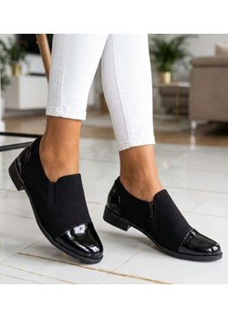 Czarne wizytowe półbuty damskie /G12-1 18704 T2/ ze sklepu Pantofelek24.pl w kategorii Półbuty damskie - zdjęcie 188720228