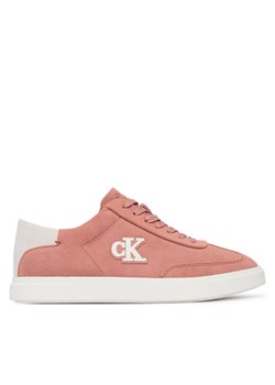 Sneakersy Calvin Klein Low Pro Cups Wt Suede Mg HW0HW03144 Różowy ze sklepu eobuwie.pl w kategorii Buty sportowe damskie - zdjęcie 188720397