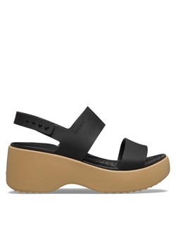 Sandały Crocs Brooklyn Sky Sandal 212250 Czarny ze sklepu eobuwie.pl w kategorii Sandały damskie - zdjęcie 188720406
