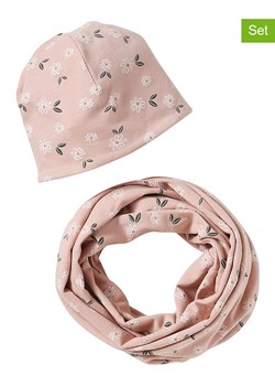 vertbaudet 2-częściowy zestaw w kolorze różowym ze sklepu Limango Polska w kategorii Czapki dziecięce - zdjęcie 188721076