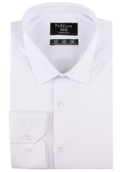 Jednokolorowa, Bawełniana Koszula o Prostym Kroju - Biała KSDWPZNIbialaP014RG ze sklepu JegoSzafa.pl w kategorii Koszule męskie - zdjęcie 188721588