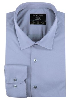 Jednokolorowa, Bawełniana Koszula o Prostym Kroju - Ciemnoniebieska KSDWPZNIciemNiebP009RG ze sklepu JegoSzafa.pl w kategorii Koszule męskie - zdjęcie 188721609