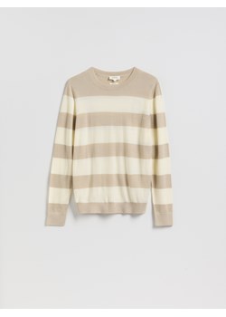 Reserved - Sweter z wełny merino - beżowy ze sklepu Reserved w kategorii Swetry damskie - zdjęcie 188721757