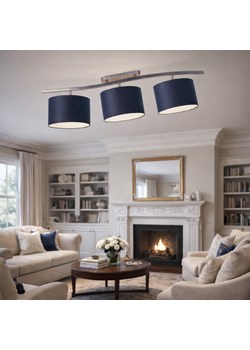 Srebrna 3-punktowa lampa sufitowa CARTAGENA w minimalistycznym designie ze sklepu Lysne w kategorii Lampy dziecięce - zdjęcie 188722139