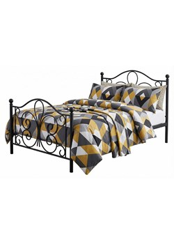 Czarne metalowe łóżko 120x200 cm Z9-T35 ze sklepu Edinos.pl w kategorii Łóżka i materace - zdjęcie 188722939