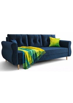 Granatowa Kanapa Z Funkcją Spania R0-G83 ze sklepu Edinos.pl w kategorii Sofy i kanapy - zdjęcie 188722947