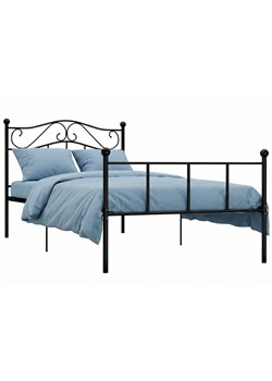 Czarne Pojedyncze Łózko Metalowe 100X200 Cm L5-W73 ze sklepu Edinos.pl w kategorii Łóżka i materace - zdjęcie 188722959