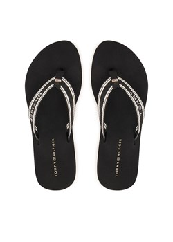 Japonki Tommy Hilfiger Flag FW0FW09195 Czarny ze sklepu eobuwie.pl w kategorii Klapki damskie - zdjęcie 188723046