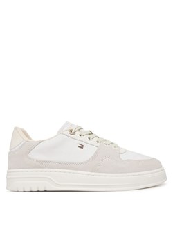 Sneakersy Tommy Hilfiger Court FW0FW09177 Biały ze sklepu eobuwie.pl w kategorii Buty sportowe damskie - zdjęcie 188723056