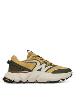 Sneakersy Weekend Max Mara 2615761034650 Khaki ze sklepu eobuwie.pl w kategorii Buty sportowe damskie - zdjęcie 188723079