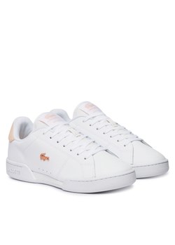 Sneakersy Lacoste Carnaby Cup 50SFA0045 Biały ze sklepu eobuwie.pl w kategorii Buty sportowe damskie - zdjęcie 188723135