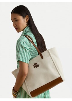 LAUREN RALPH LAUREN Torebka 431982234003 Écru ze sklepu MODIVO w kategorii Torby Shopper bag - zdjęcie 188724288