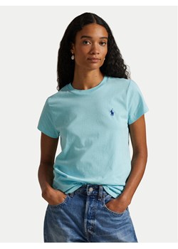 Polo Ralph Lauren T-Shirt 211B14605010 Turkusowy Classic Fit ze sklepu MODIVO w kategorii Bluzki damskie - zdjęcie 188724456
